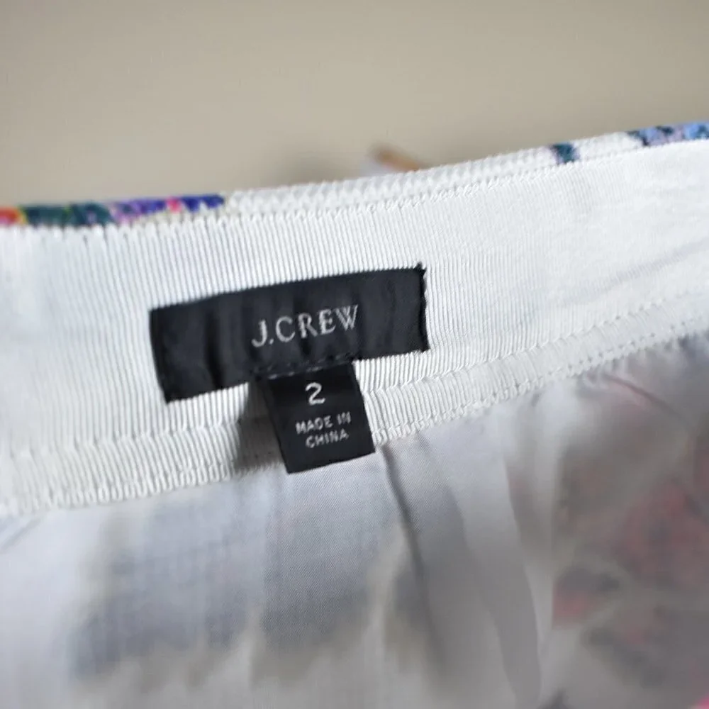 J. Crew Pencil Skirt Paisley Floral 2 - Picture 7 of 7